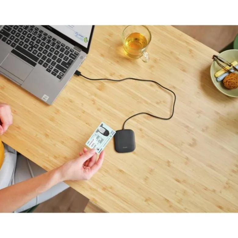 LECTOR DE TARJETAS INTELIGENTES TRUST CETO SIN CONTACTO USB-A COLOR NEGRO