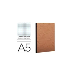 Libreta Clarefontaine A5 tapa cartulina impresion cuadriculado 5mm 96 hojas