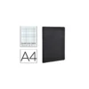 Libreta Clarefontaine color negro A4 tapa cartulina cuadriculado 5mm 96 hojas