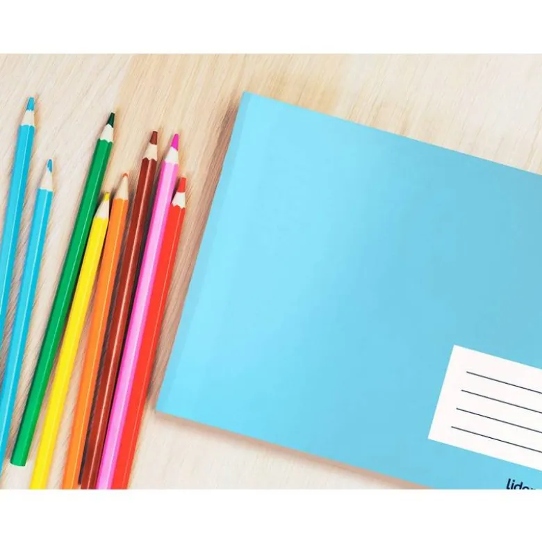 Libreta escolar Liderpapel A5 horizontal 32 hojas colores surtidos