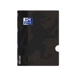 Libreta escolar Oxford encolada Din A4 cuadricula 5mm 48 hojas color negro