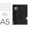 Libreta Escolar Oxford Openflex A5 48 hojas Rayado horizontal. Color negro