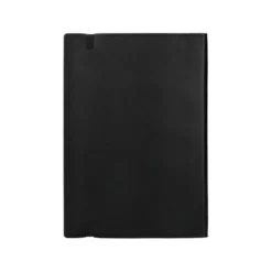 Libreta indice Liderpapel similpiel tamaño A5 con 120 hojas de 70g/m2 color negro.