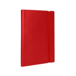Libreta indice Liderpapel similpiel A7 con 120 hojas de 70g/m2 color rojo.