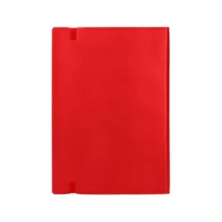 Libreta indice Liderpapel similpiel A7 con 120 hojas de 70g/m2 color rojo.