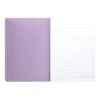 LIBRETA LIDERPAPEL 360 TAPA DE PLASTICO A5 48 HOJAS 90G/M2 HORIZONTAL CON DOBLE MARGEN COLORES PASTEL
