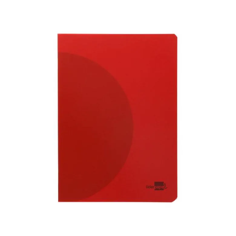 LIBRETA LIDERPAPEL 360 TAPA DE PLASTICO A4 48 HOJAS 90G/M2 5MM CON DOBLE MARGEN COLORES SURTIDOS