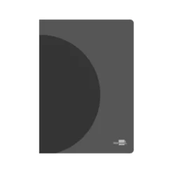 LIBRETA LIDERPAPEL 360 TAPA DE PLASTICO A4 48 HOJAS 90G/M2 HORIZONTAL CON DOBLE MARGEN TAPA NEGRA
