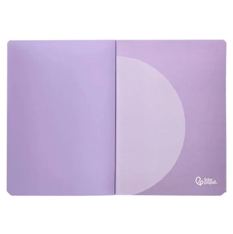 LIBRETA LIDERPAPEL 360 TAPA DE PLASTICO A4 48 HOJAS 90G/M2 LISO SIN MARGEN COLORES PASTEL SURTIDOS