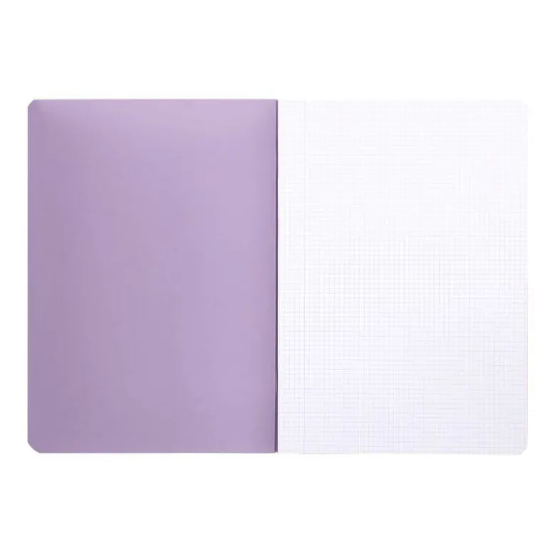 LIBRETA LIDERPAPEL 360 TAPA DE PLASTICO A4 48 HOJAS 90G/M2 CUADRO 5 MM CON DOBLE MARGEN COLORES PASTEL