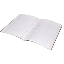 LIBRETA LIDERPAPEL 360 TAPA DE PLASTICO A5 48 HOJAS 90G/M2 HORIZONTAL CON DOBLE MARGEN TAPA NEGRA