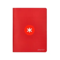 LIBRETA LIDERPAPEL ANTARTIK A5+ PLUS COSIDA 48 HOJAS 90G/M2 CUADRO 4MM CON MARGEN 6 COLORES SURTIDOS