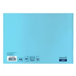 Libreta Liderpapel Write A5 cuadricula 6mm apaisada colores surtidos