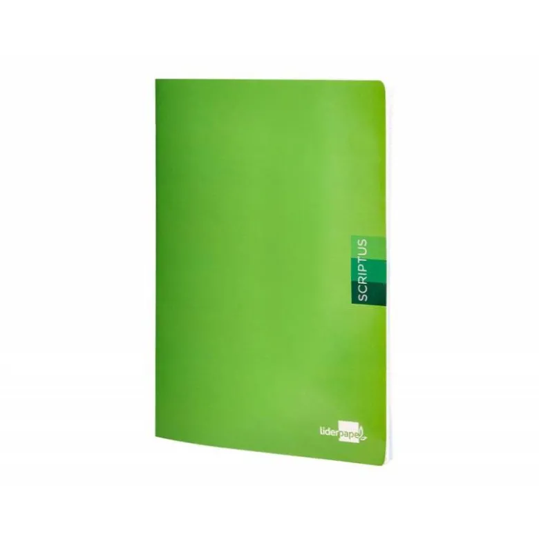 Libreta escolar 90 gr. Liderpapel Scriptus DIN A4. Cuadrícula de 4 mm. Con margen. 48 hojas.