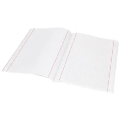Libreta escolar Liderpapel tapa negra A5 con 80 hojas de 60g/m2 cuadro de 5mm con doble margen. Colores surtidos.