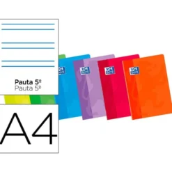 Libreta escolar Oxford Din A4 pauta de 2,5 mm 48 hojas