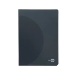 LIBRETA LIDERPAPEL 360 TAPA DE PLASTICO A4 48 HOJAS 90G/M2 5MM CON DOBLE MARGEN TAPA NEGRA