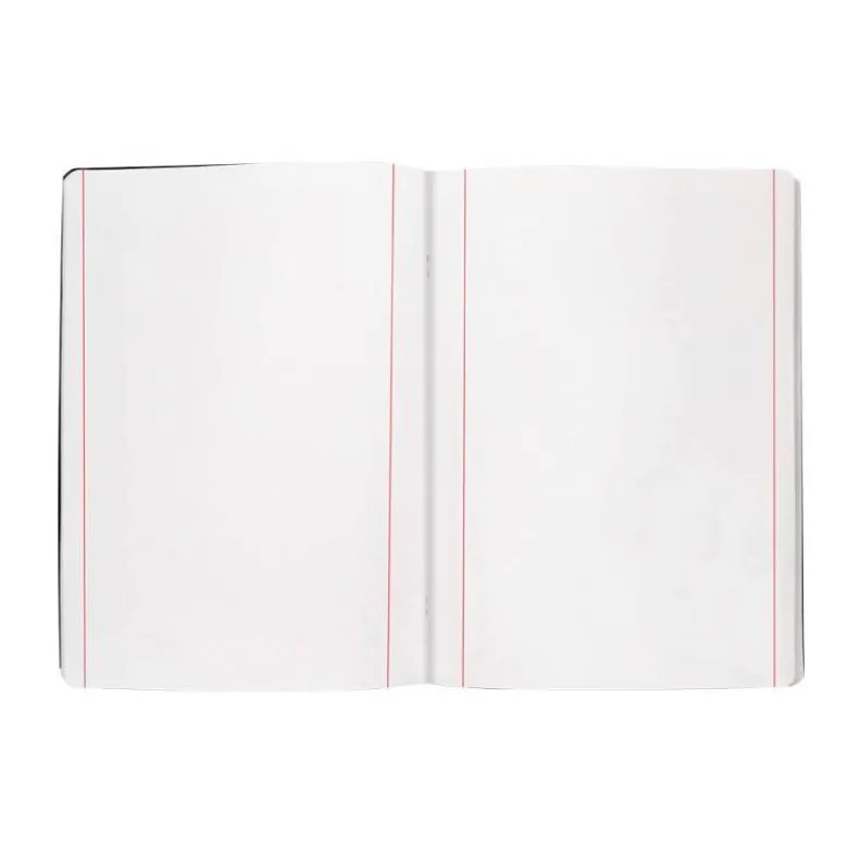 LIBRETA LIDERPAPEL TAPA NEGRA A5 80 HOJAS 60G/M2 LISO CON DOBLE MARGEN