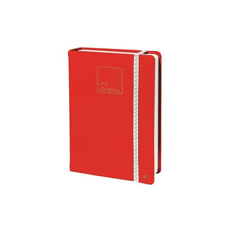 Libreta Quo Vadis Life Journal Infinite Dots 150x210 mm 224 hojas Puntos Tapa Similpiel Rojo