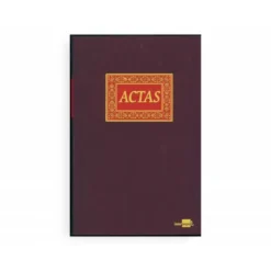 Libro Liderpapel tamaño Folio encolado de Actas. 100 hojas