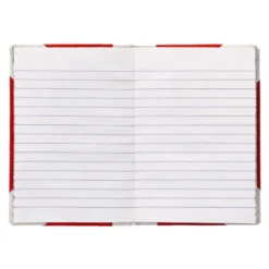 LIBRO CARTONE COSIDO FERNANDES FLECHA DIN A4+ RAYADO HORIZONTAL 50 HOJAS 100 GR ROJO