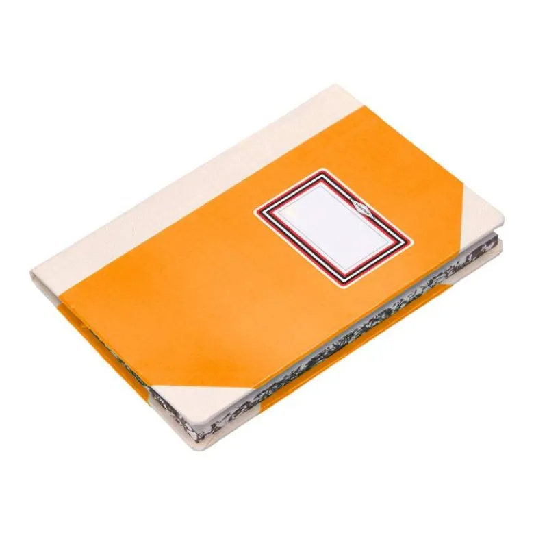 LIBRO CARTONE COSIDO FERNANDES FLECHA DIN A5+ LISO 50 HOJAS 100 GR NARANJA