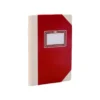 LIBRO CARTONE COSIDO FERNANDES FLECHA DIN A5+ RAYADO HORIZONTAL 50 HOJAS 100 GR ROJO