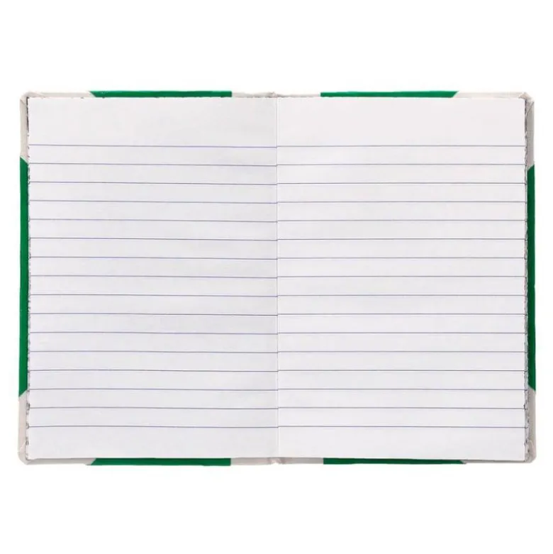 LIBRO CARTONE COSIDO FERNANDES FLECHA DIN A5+ RAYADO HORIZONTAL 50 HOJAS 100 GR VERDE