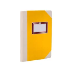 LIBRO CARTONE COSIDO FERNANDES FLECHA DIN A6+ LISO 50 HOJAS 100 GR AMARILLO