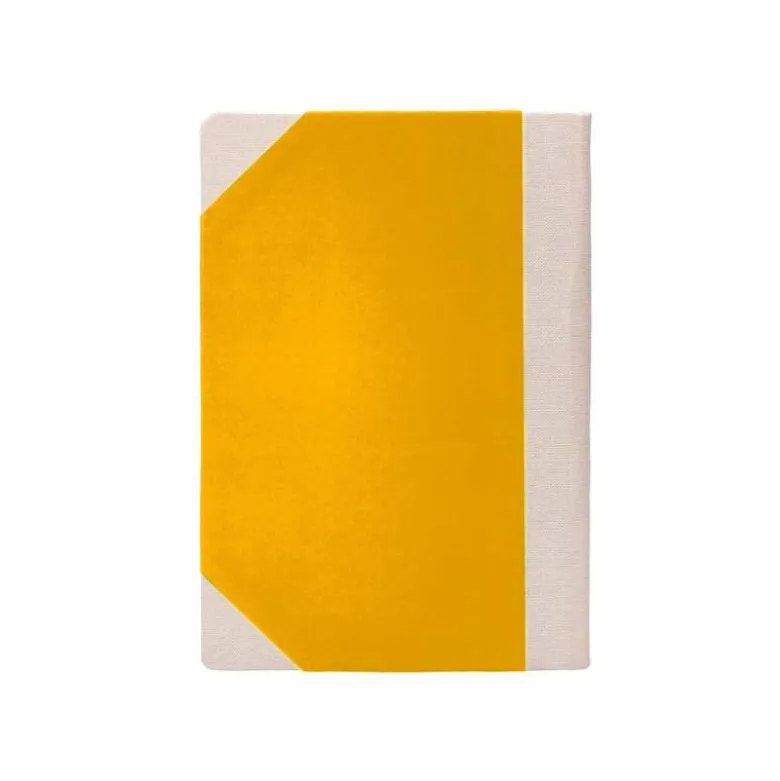 LIBRO CARTONE COSIDO FERNANDES FLECHA DIN A6+ LISO 50 HOJAS 100 GR AMARILLO