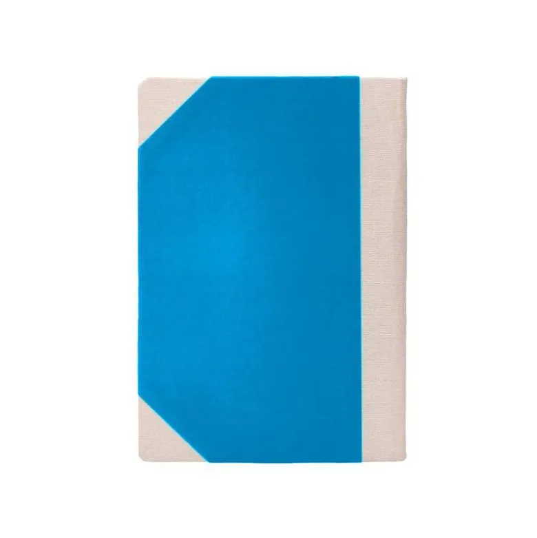 LIBRO CARTONE COSIDO FERNANDES FLECHA DIN A6+ LISO 50 HOJAS 100 GR AZUL