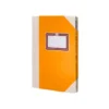 LIBRO CARTONE COSIDO FERNANDES FLECHA DIN A6+ LISO 50 HOJAS 100 GR NARANJA