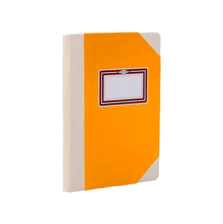 LIBRO CARTONE COSIDO FERNANDES FLECHA DIN A6+ LISO 50 HOJAS 100 GR NARANJA