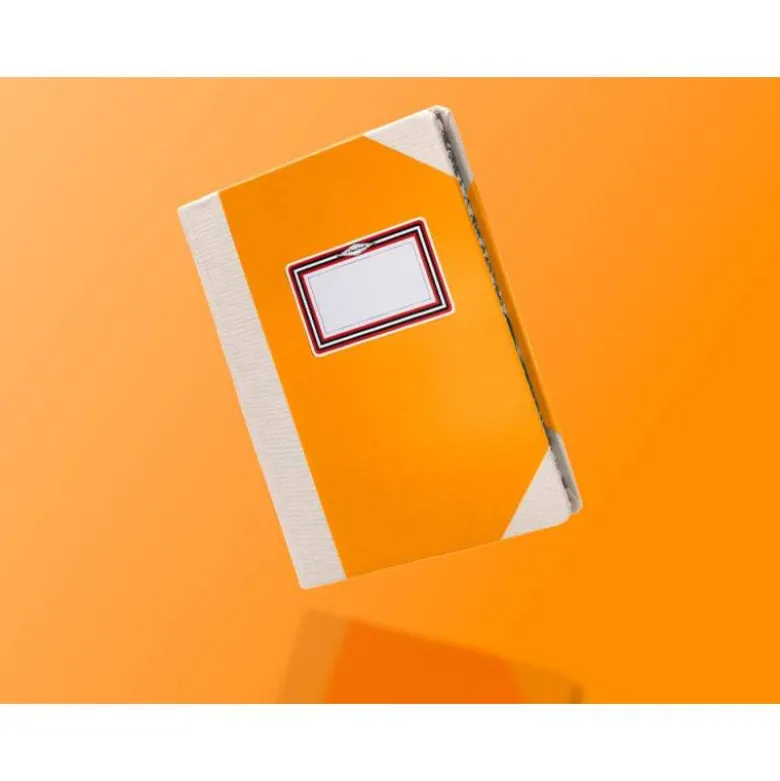 LIBRO CARTONE COSIDO FERNANDES FLECHA DIN A6+ LISO 50 HOJAS 100 GR NARANJA