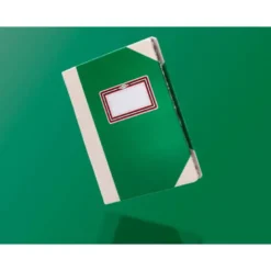 LIBRO CARTONE COSIDO FERNANDES FLECHA DIN A6+ LISO 50 HOJAS 100 GR VERDE