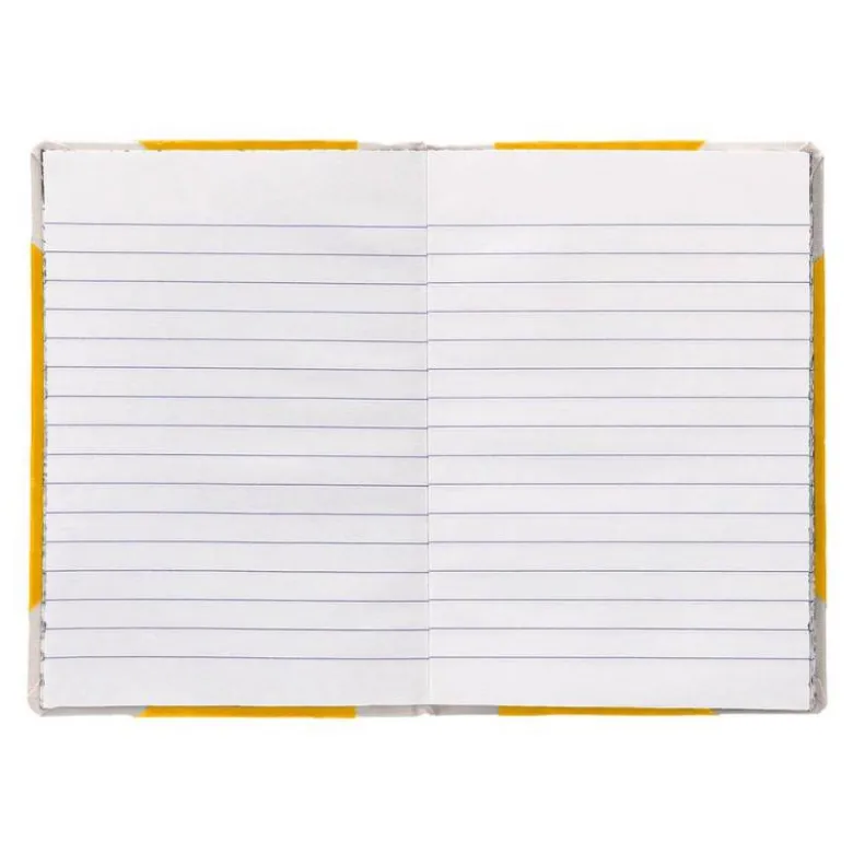 LIBRO CARTONE COSIDO FERNANDES FLECHA DIN A6+ RAYADO HORIZONTAL 50 HOJAS 100 GR AMARILLO