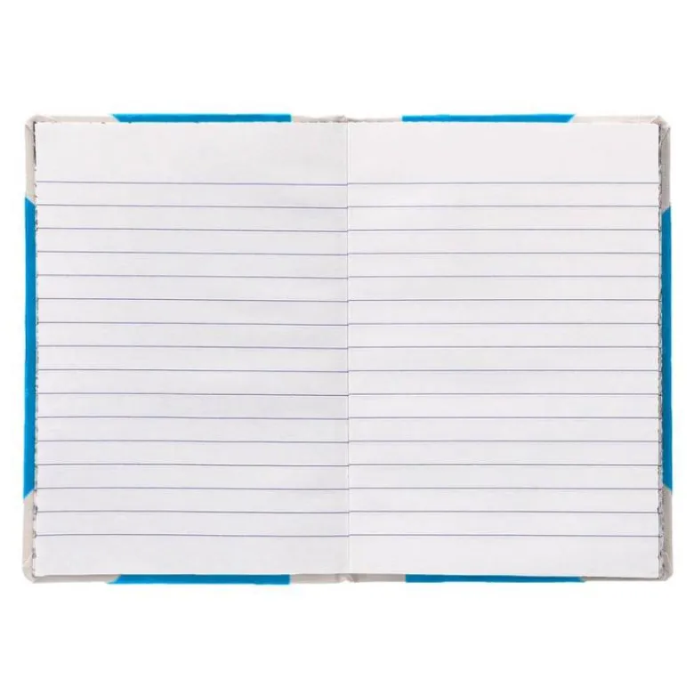 LIBRO CARTONE COSIDO FERNANDES FLECHA DIN A6+ RAYADO HORIZONTAL 50 HOJAS 100 GR AZUL