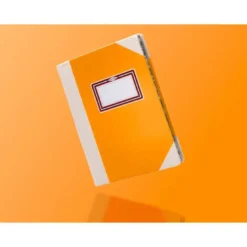 LIBRO CARTONE COSIDO FERNANDES FLECHA DIN A6+ RAYADO HORIZONTAL 50 HOJAS 100 GR NARANJA