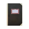 LIBRO CARTONE COSIDO FERNANDES FLECHA DIN A6+ RAYADO HORIZONTAL 100 HOJAS 100 GR NEGRO