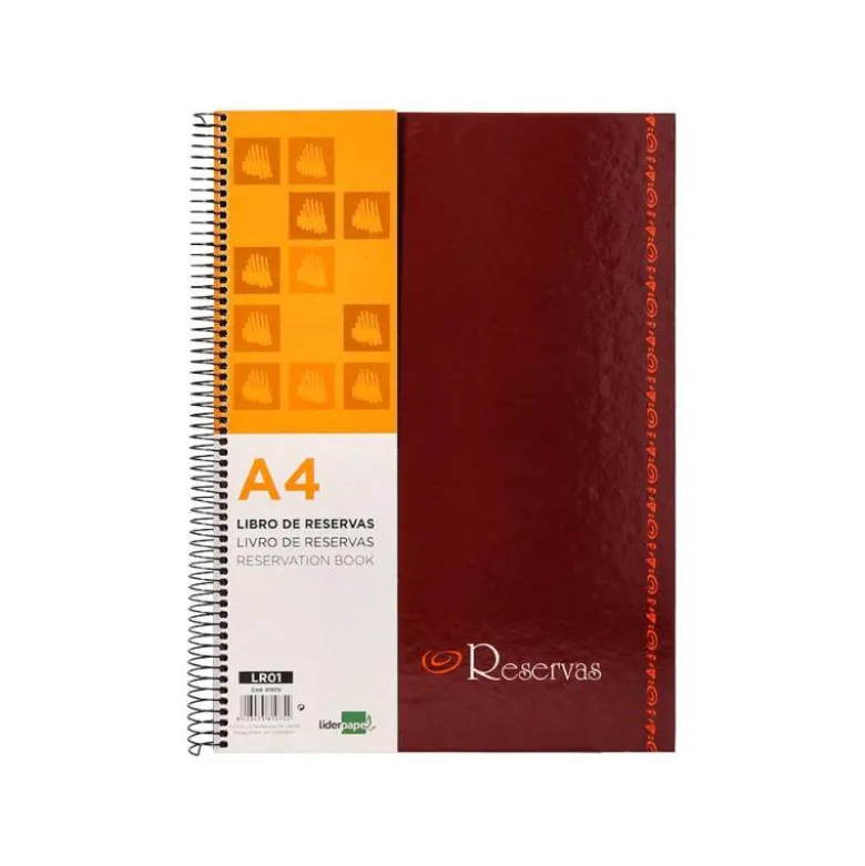 Libro de reservas. Tapa Carton.80 hojas Din A4