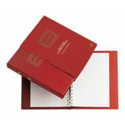 LIBRO LIDERPAPEL DIN A4 ACTAS 30 ANILLAS CON 100 HOJAS MOVIBLES TALADRADAS Y NUMERADAS COLOR BURDEOS