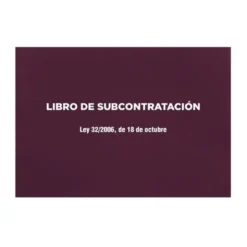 LIBRO LIDERPAPEL SUBCONTRATACION FOLIO JUEGO DE 10 HOJAS AUTOCOPIATIVAS