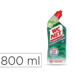 LIMPIADOR DE INODOROS WC NET GEL ENERGY DESINCRUSTANTE BOTELLA DE 800 ML