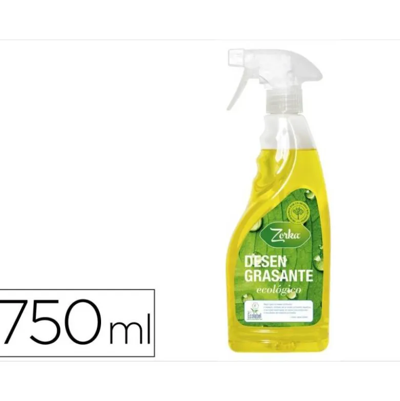 LIMPIADOR DESENGRASANTE ECOLOGICO ZORKA CON PISTOLA PULVERIZADORA 750 ML