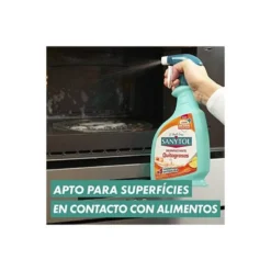 LIMPIADOR DESINFECTANTE SANYTOL PARA COCINAS CON PISTOLA PULVERIZADORA BOTE DE 750 ML