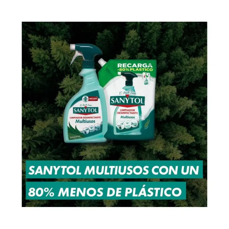 LIMPIADOR DESINFECTANTE SANYTOL MULTIUSOS AROMA EUCALIPTO BOTE DE 750 ML