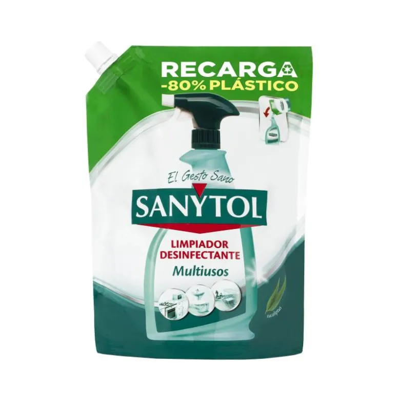 LIMPIADOR DESINFECTANTE SANYTOL MULTIUSOS AROMA EUCALIPTO BOTE DE 750 ML