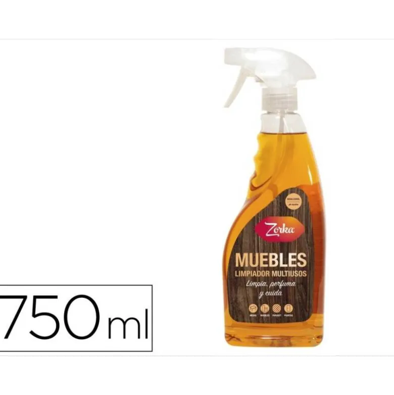 LIMPIADOR MULTIUSOS MUEBLES ZORKA CON PISTOLA PULVERIZADORA 750 ML