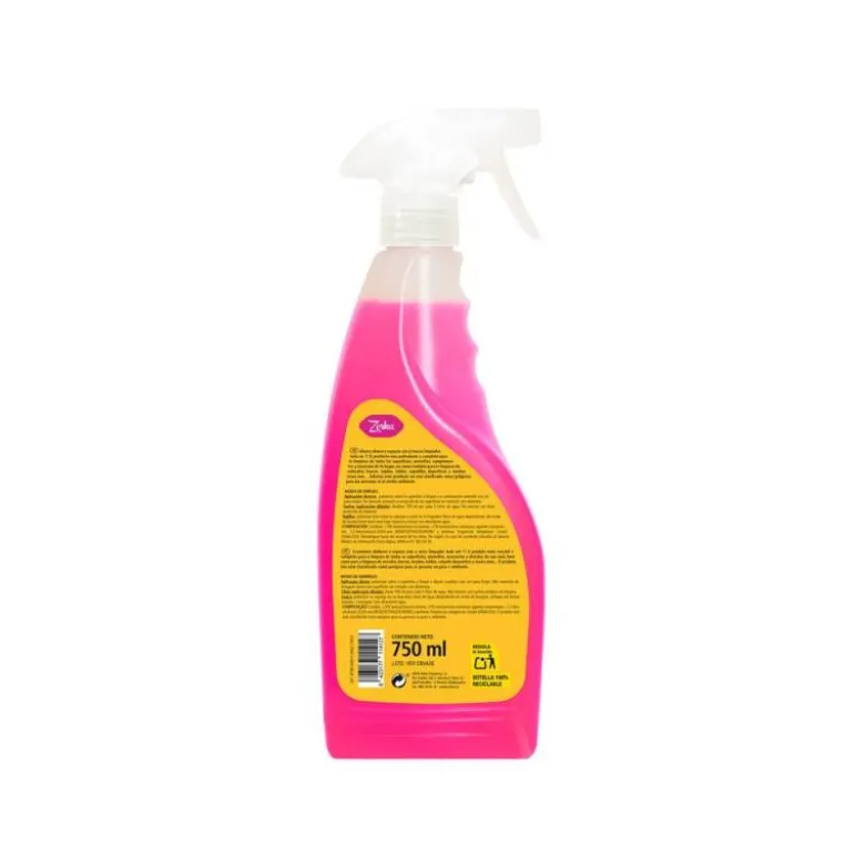LIMPIADOR MULTIUSOS ZORKA CON PISTOLA PULVERIZADORA 750 ML