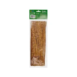 LIMPIAPIPAS DE CHENILLA LIDERPAPEL 30 CM COLOR ORO BOLSA DE 100 UNIDADES